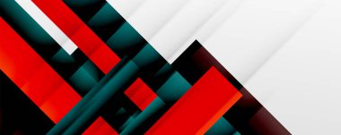 Gölge çizgileri, modern formlar, dikdörtgenler, kareler ve akışkan eğimlere sahip geometrik soyut arkaplanlar. Parlak renkli çizgiler serin arkaplanlar