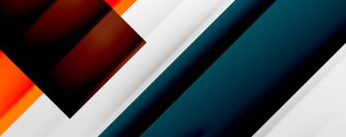 Gölge çizgileri, modern formlar, dikdörtgenler, kareler ve akışkan eğimlere sahip geometrik soyut arkaplanlar. Parlak renkli çizgiler serin arkaplanlar