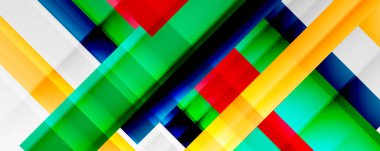 Gölge çizgileri, modern formlar, dikdörtgenler, kareler ve akışkan eğimlere sahip geometrik soyut arkaplanlar. Parlak renkli çizgiler serin arkaplanlar