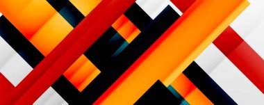 Gölge çizgileri, modern formlar, dikdörtgenler, kareler ve akışkan eğimlere sahip geometrik soyut arkaplanlar. Parlak renkli çizgiler serin arkaplanlar