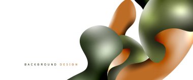 Kabarcıklar soyut arkaplan. Beyaz vektör şablonunda sıvı sıçramaları