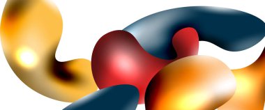 Kabarcıklar soyut arkaplan. Beyaz vektör şablonunda sıvı sıçramaları