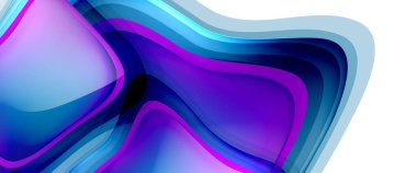 Çemberler ve baloncuklar soyut arka plan. Web pankartı, uygulama veya poster için sıvı yuvarlak şekiller