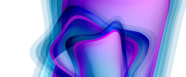 Çemberler ve baloncuklar soyut arka plan. Web pankartı, uygulama veya poster için sıvı yuvarlak şekiller