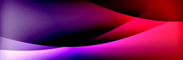 流体勾配ネオンカラー波ベクトル抽象的背景 — ストックベクタ