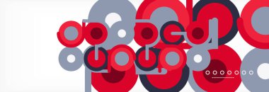 Kapaklar, afişler, el ilanları ve posterler ve diğer şablonlar için çemberler ve çizgiler soyut arkaplan