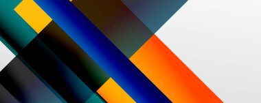 Gölge çizgileri, modern formlar, dikdörtgenler, kareler ve akışkan eğimlere sahip geometrik soyut arkaplanlar. Parlak renkli çizgiler serin arkaplanlar