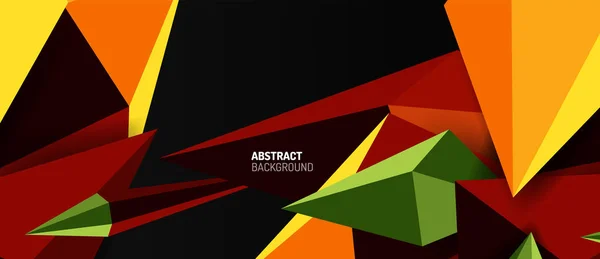 3d baja poli abstracta forma fondo vector ilustración — Archivo Imágenes Vectoriales