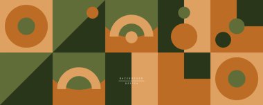 Neo memphis geometrik deseni daireler, kareler ve çizgilerle. Kapaklar, afişler, el ilanları ve posterler ve diğer şablonlar için pop sanatları soyut arka plan