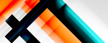 Gölge çizgileri, modern formlar, dikdörtgenler, kareler ve akışkan eğimlere sahip geometrik soyut arkaplanlar. Parlak renkli çizgiler serin arkaplanlar