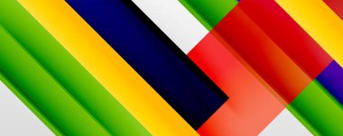 Gölge çizgileri, modern formlar, dikdörtgenler, kareler ve akışkan eğimlere sahip geometrik soyut arkaplanlar. Parlak renkli çizgiler serin arkaplanlar