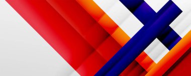 Gölge çizgileri, modern formlar, dikdörtgenler, kareler ve akışkan eğimlere sahip geometrik soyut arkaplanlar. Parlak renkli çizgiler serin arkaplanlar