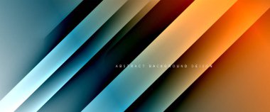 Dinamik diyagonal çizgileri olan akışkan eğimler soyut arkaplan. Dinamik ışık ve gölge efektleriyle parlak renkler. Vektör duvar kağıdı veya poster