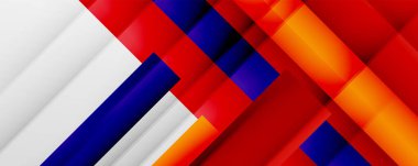 Gölge çizgileri, modern formlar, dikdörtgenler, kareler ve akışkan eğimlere sahip geometrik soyut arkaplanlar. Parlak renkli çizgiler serin arkaplanlar