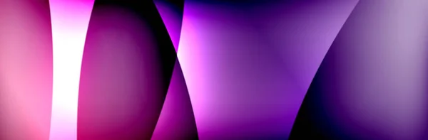 Fluid gradient neon color waves, vector abstract background — Stock Vector
