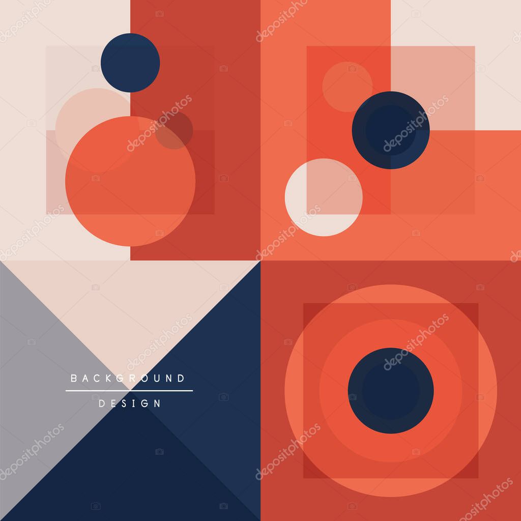 Neo memphis geometric pattern with circles, squares and lines. Pop art abstract background for covers, banners, flyers and posters and other templates