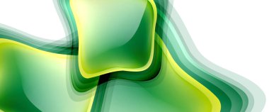 Çemberler ve baloncuklar soyut arka plan. Web pankartı, uygulama veya poster için sıvı yuvarlak şekiller