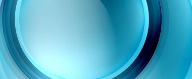 Çemberler ve baloncuklar soyut arka plan. Web pankartı, uygulama veya poster için sıvı yuvarlak şekiller