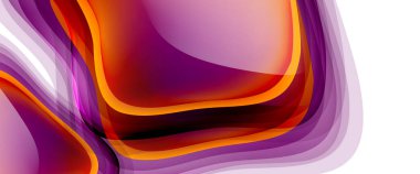 Çemberler ve baloncuklar soyut arka plan. Web pankartı, uygulama veya poster için sıvı yuvarlak şekiller