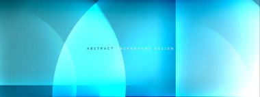 Vektör soyut arkaplan - gölgeler ve ışık efektleri ile sıvı gradyanı üzerinde daire ve çapraz çapraz. Metin için tekno ya da ticari parlak tasarım şablonları