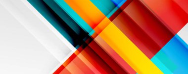 Gölge çizgileri, modern formlar, dikdörtgenler, kareler ve akışkan eğimlere sahip geometrik soyut arkaplanlar. Parlak renkli çizgiler serin arkaplanlar