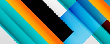 Gölge çizgileri, modern formlar, dikdörtgenler, kareler ve akışkan eğimlere sahip geometrik soyut arkaplanlar. Parlak renkli çizgiler serin arkaplanlar