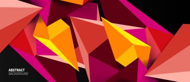 3d düşük poli soyut arka plan vektör çizimi