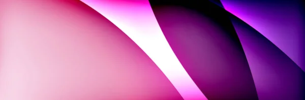 Fluid Gradient Neon Farbwellen, Vektor abstrakten Hintergrund — Stockvektor