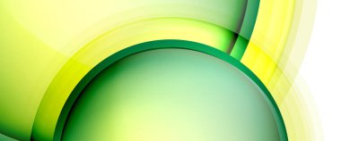 Çemberler ve baloncuklar soyut arka plan. Web pankartı, uygulama veya poster için sıvı yuvarlak şekiller