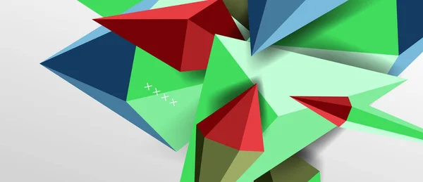 3d low poly abstrakte Form Hintergrund Vektor Illustration — Stockvektor