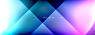 Vektör soyut arkaplan - gölgeler ve ışık efektleri ile sıvı gradyanı üzerinde daire ve çapraz çapraz. Metin için tekno ya da ticari parlak tasarım şablonları