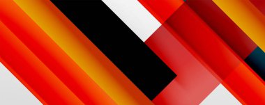 Gölge çizgileri, modern formlar, dikdörtgenler, kareler ve akışkan eğimlere sahip geometrik soyut arkaplanlar. Parlak renkli çizgiler serin arkaplanlar