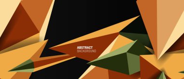 3d düşük poli soyut arka plan vektör çizimi