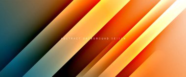 Dinamik diyagonal çizgileri olan akışkan eğimler soyut arkaplan. Dinamik ışık ve gölge efektleriyle parlak renkler. Vektör duvar kağıdı veya poster