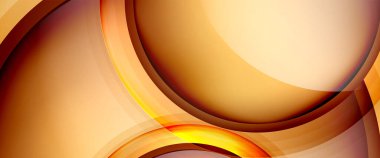 Çemberler ve baloncuklar soyut arka plan. Web pankartı, uygulama veya poster için sıvı yuvarlak şekiller