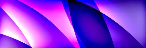 Fluid Gradient Neon Farbwellen, Vektor abstrakten Hintergrund — Stockvektor