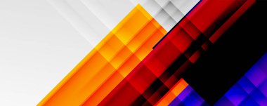 Gölge çizgileri, modern formlar, dikdörtgenler, kareler ve akışkan eğimlere sahip geometrik soyut arkaplanlar. Parlak renkli çizgiler serin arkaplanlar