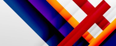 Gölge çizgileri, modern formlar, dikdörtgenler, kareler ve akışkan eğimlere sahip geometrik soyut arkaplanlar. Parlak renkli çizgiler serin arkaplanlar