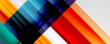 Gölge çizgileri, modern formlar, dikdörtgenler, kareler ve akışkan eğimlere sahip geometrik soyut arkaplanlar. Parlak renkli çizgiler serin arkaplanlar