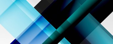 Gölge çizgileri, modern formlar, dikdörtgenler, kareler ve akışkan eğimlere sahip geometrik soyut arkaplanlar. Parlak renkli çizgiler serin arkaplanlar