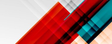 Gölge çizgileri, modern formlar, dikdörtgenler, kareler ve akışkan eğimlere sahip geometrik soyut arkaplanlar. Parlak renkli çizgiler serin arkaplanlar