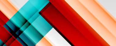 Gölge çizgileri, modern formlar, dikdörtgenler, kareler ve akışkan eğimlere sahip geometrik soyut arkaplanlar. Parlak renkli çizgiler serin arkaplanlar