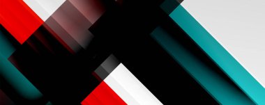 Gölge çizgileri, modern formlar, dikdörtgenler, kareler ve akışkan eğimlere sahip geometrik soyut arkaplanlar. Parlak renkli çizgiler serin arkaplanlar