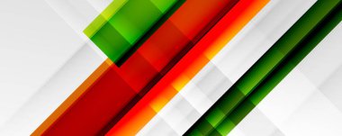 Gölge çizgileri, modern formlar, dikdörtgenler, kareler ve akışkan eğimlere sahip geometrik soyut arkaplanlar. Parlak renkli çizgiler serin arkaplanlar