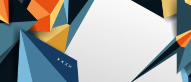 3d düşük poli soyut arka plan vektör çizimi