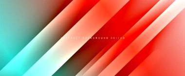 Dinamik diyagonal çizgileri olan akışkan eğimler soyut arkaplan. Dinamik ışık ve gölge efektleriyle parlak renkler. Vektör duvar kağıdı veya poster