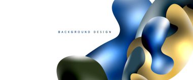 Kabarcıklar soyut arkaplan. Beyaz vektör şablonunda sıvı sıçramaları