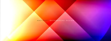 Vektör soyut arkaplan - gölgeler ve ışık efektleri ile sıvı gradyanı üzerinde daire ve çapraz çapraz. Metin için tekno ya da ticari parlak tasarım şablonları