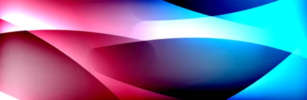 Рідкі градієнтні неонові кольорові хвилі, векторний абстрактний фон — стоковий вектор