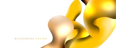 Kabarcıklar soyut arkaplan. Beyaz vektör şablonunda sıvı sıçramaları